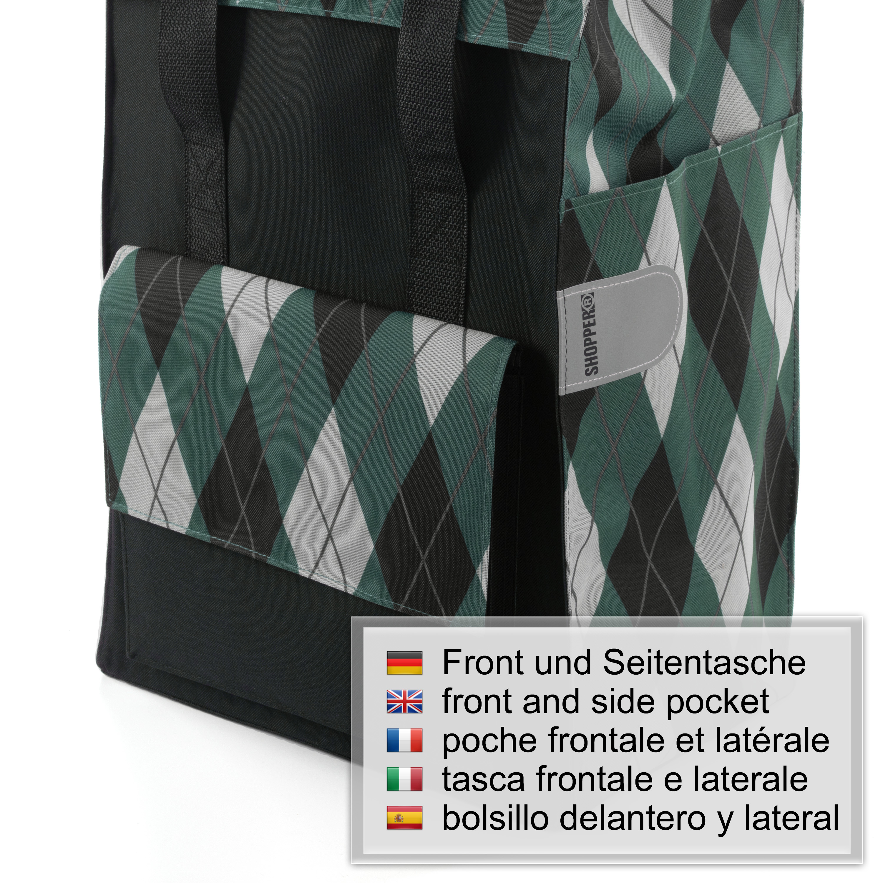 Komfort Shopper mit Tasche Ine grün Bild 3