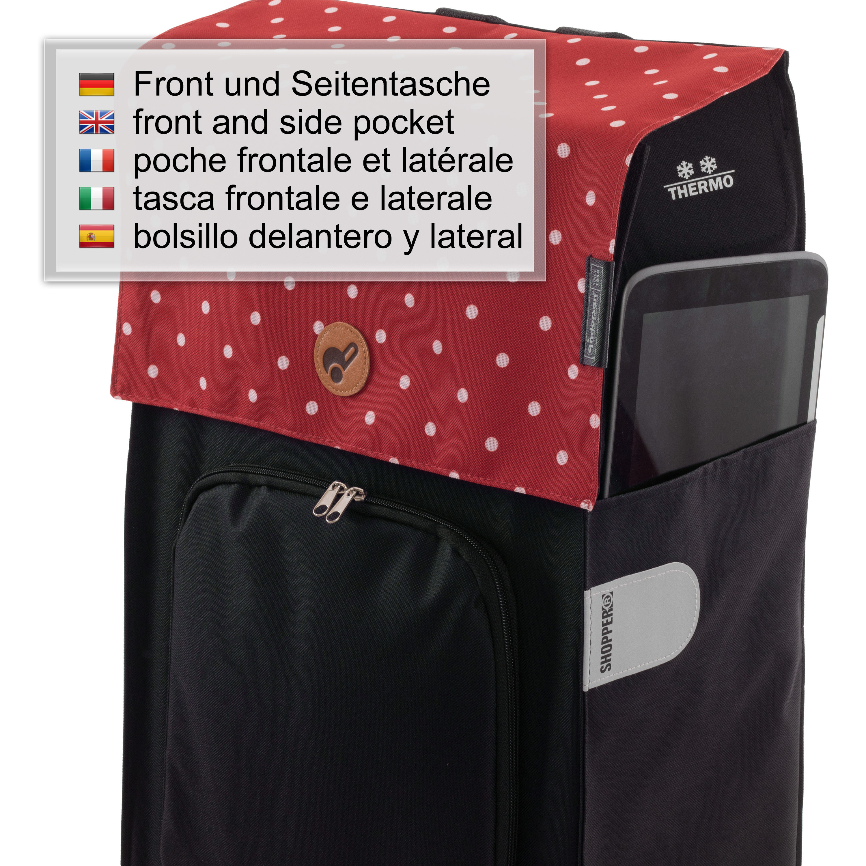 Treppensteiger Royal Shopper Malit rot Bild 3