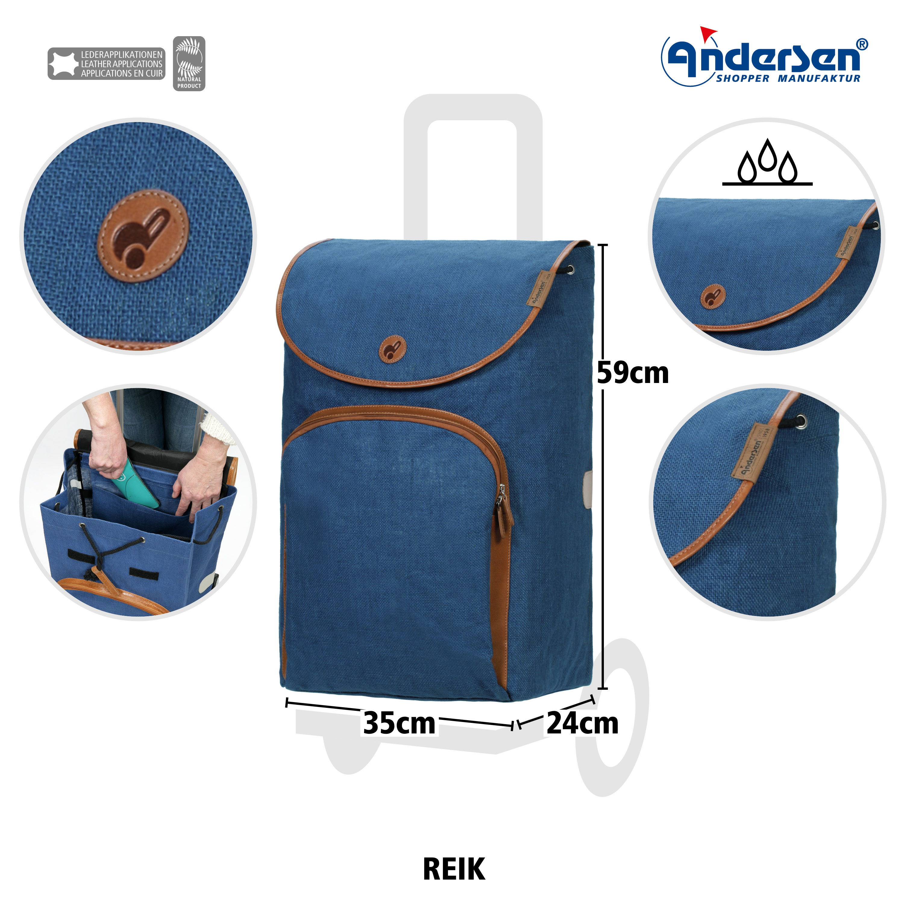 Alu Star Shopper Reik blau Bild 3