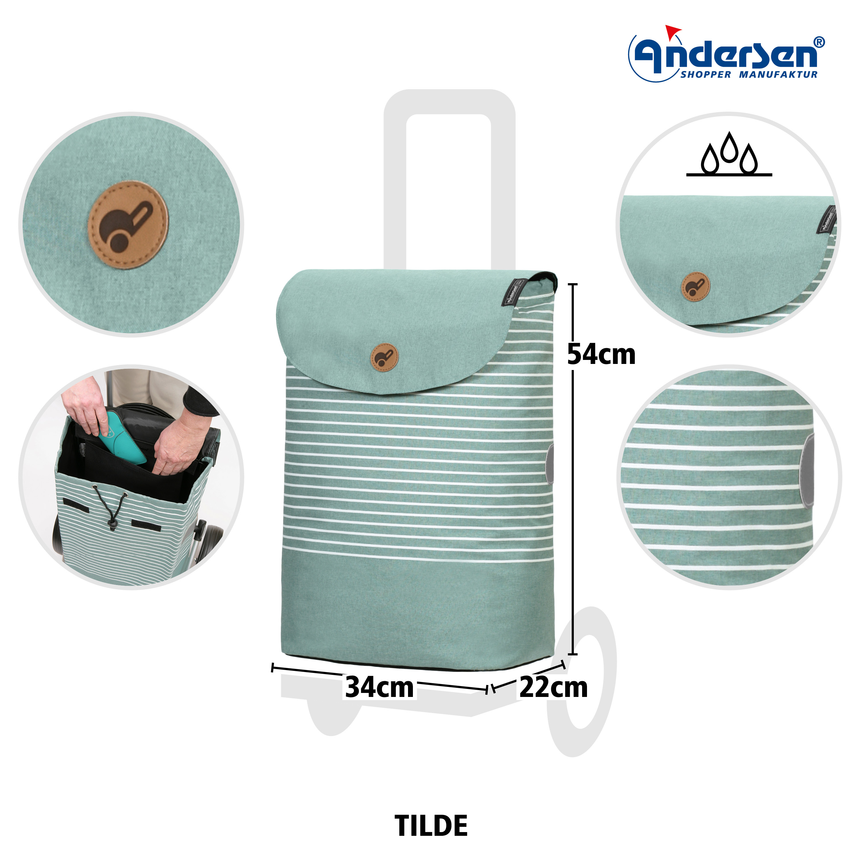 Unus Shopper Fun Tilde mint Bild 4