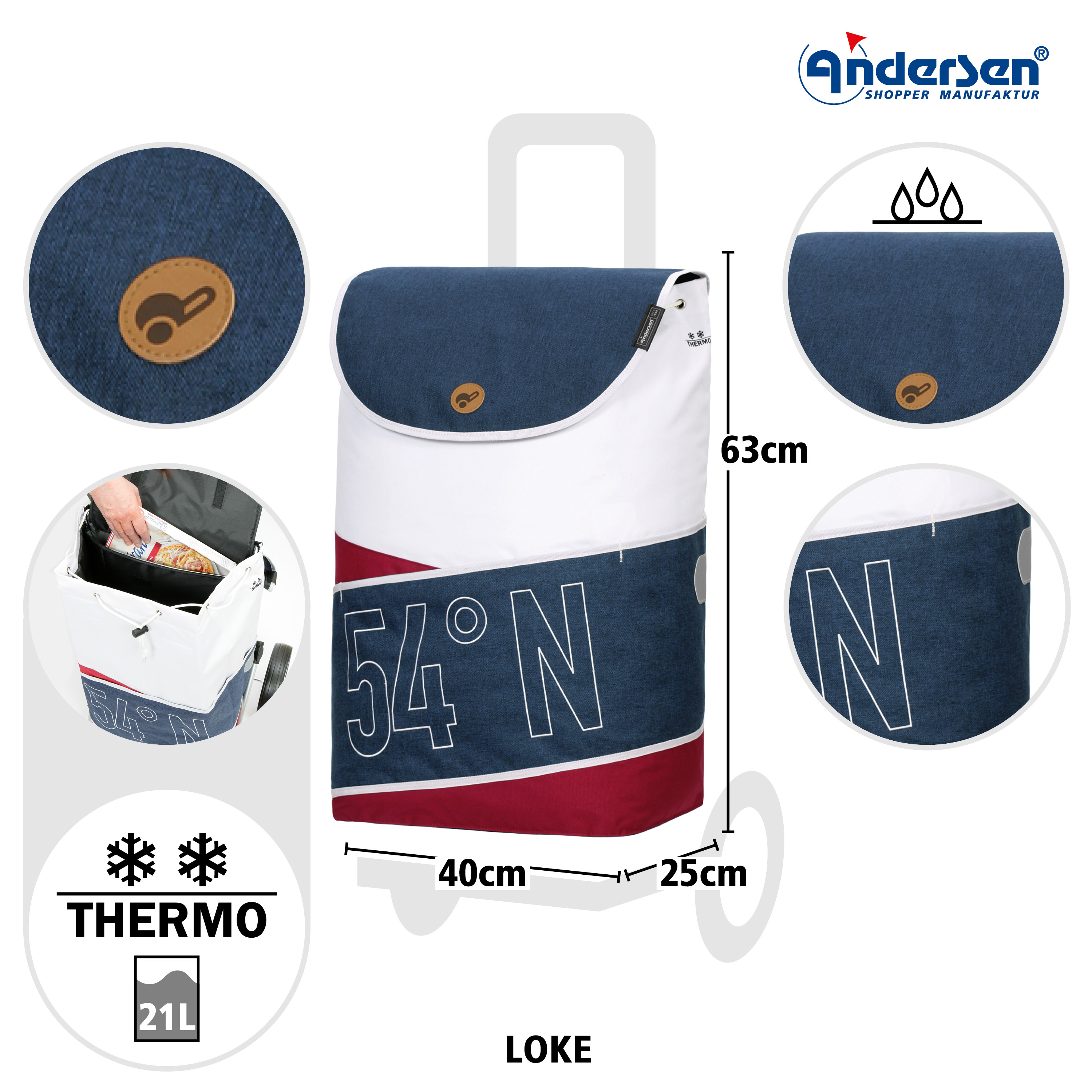 Treppensteiger Cargo Shopper XXL Loke blau Bild 3