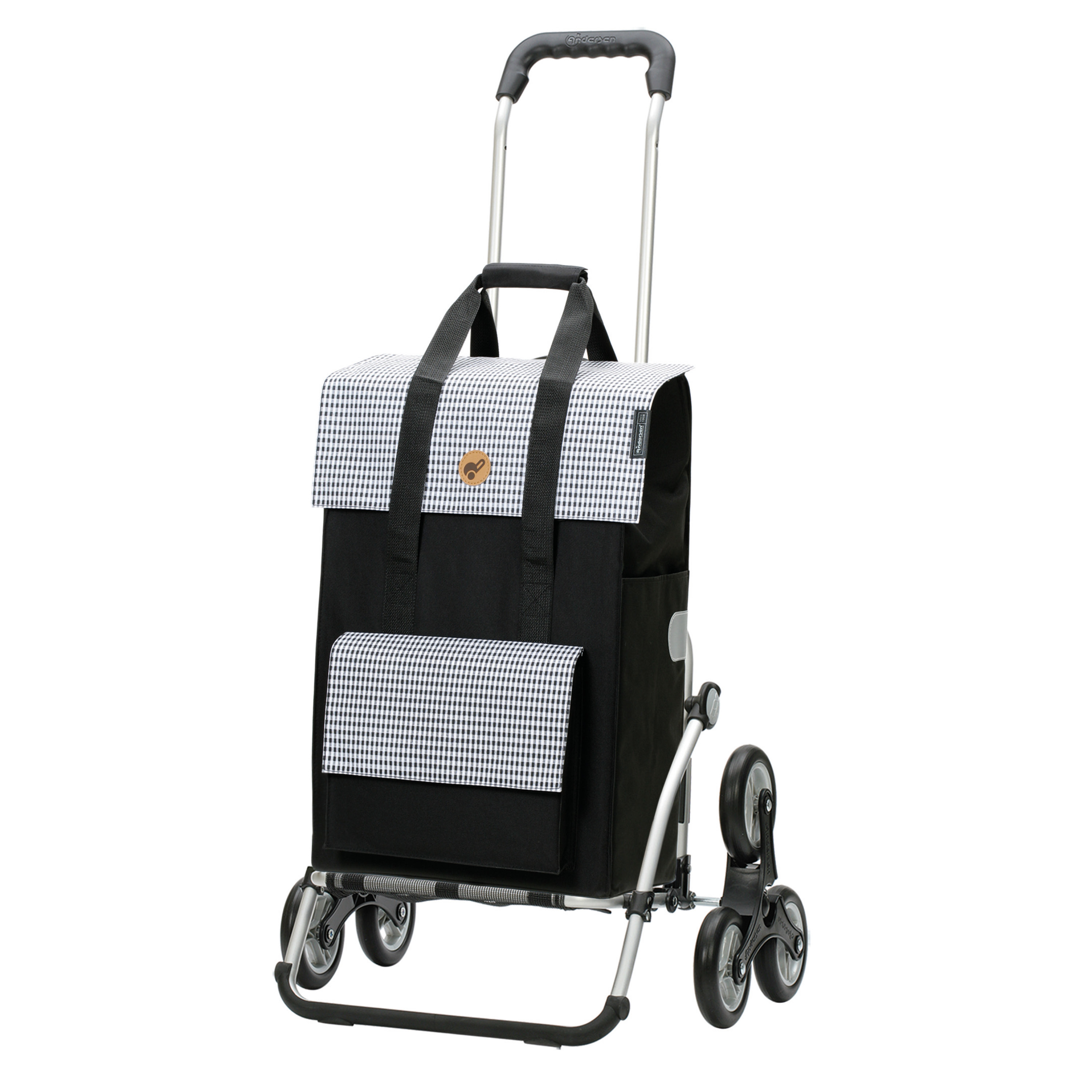 Bild von Exklusiv Andersen Einkaufstrolley - Treppensteiger Royal Shopper Milla schwarz 54L