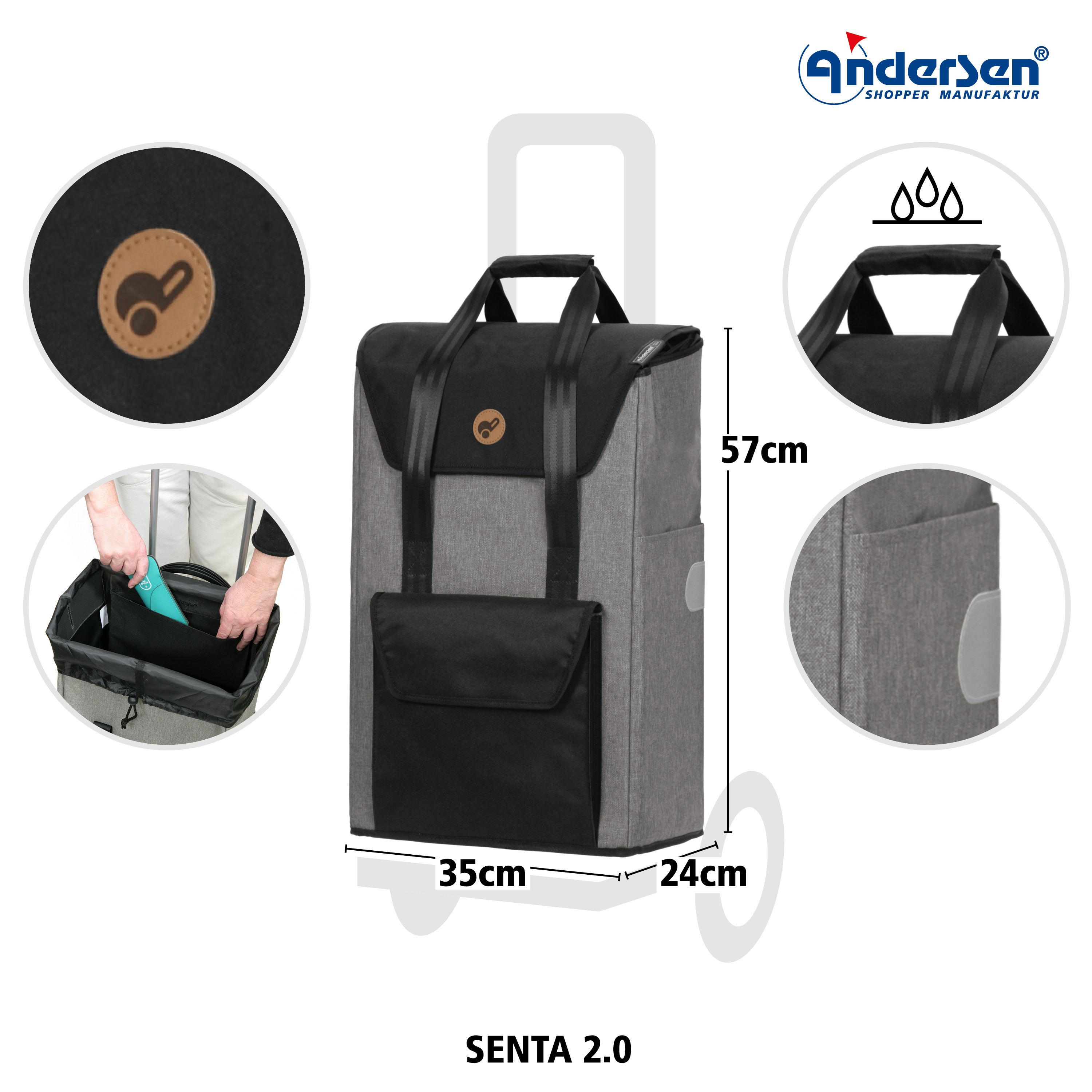 Komfort Shopper Senta 2.0 grau Bild 3