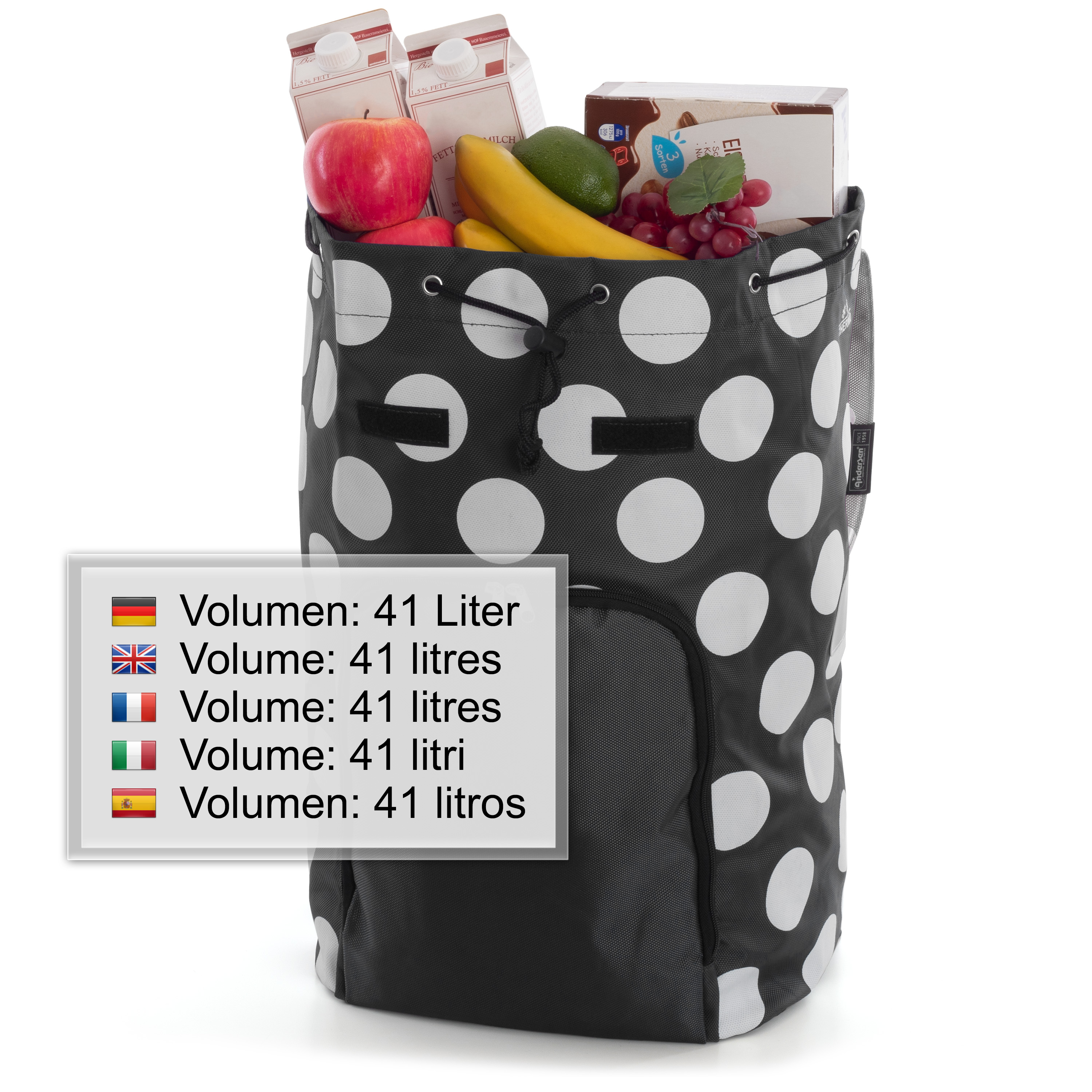 Unus Shopper Fun mit Tasche Dots schwarz Bild 5