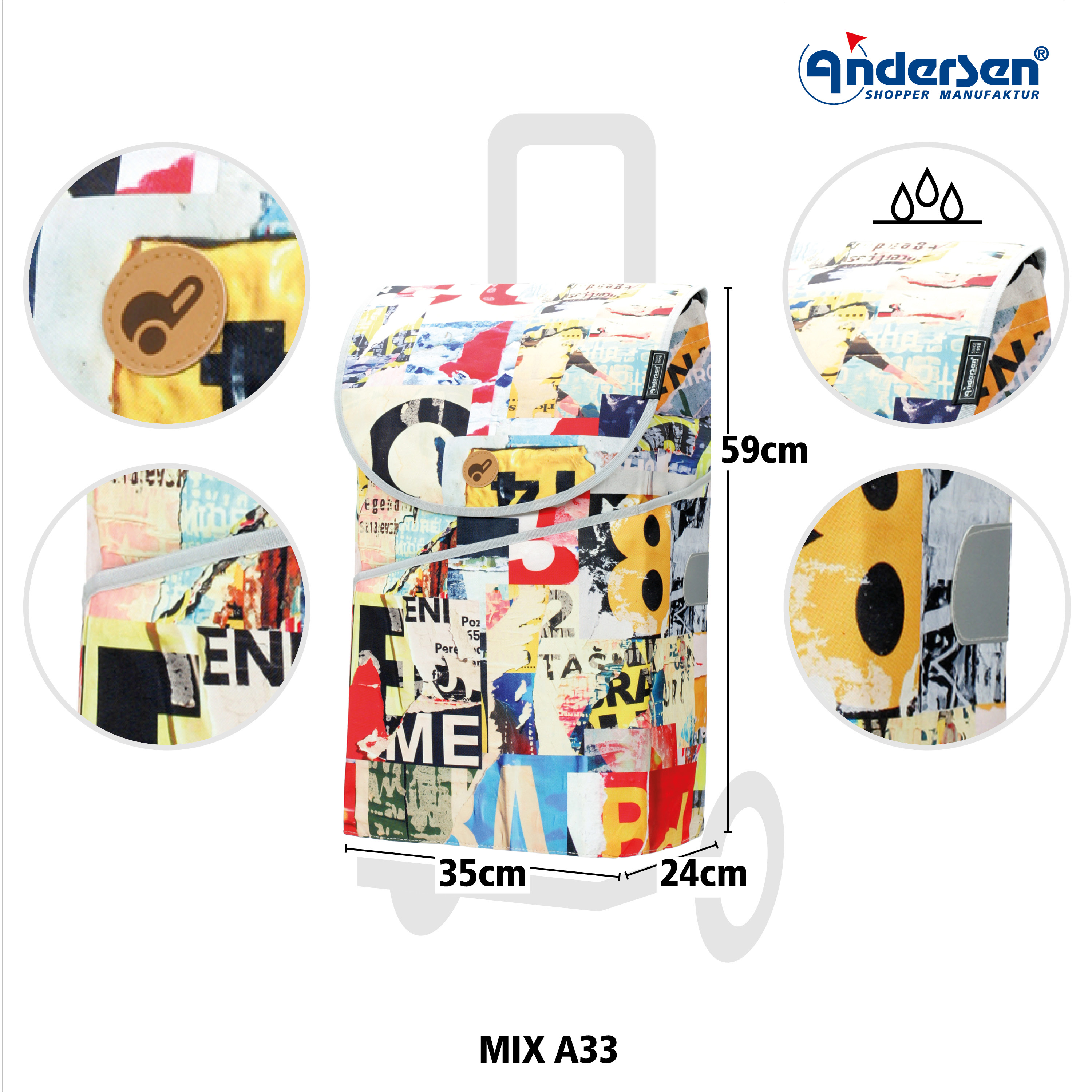 Unus Shopper mit Tasche MIX Collection A33 Bild 4