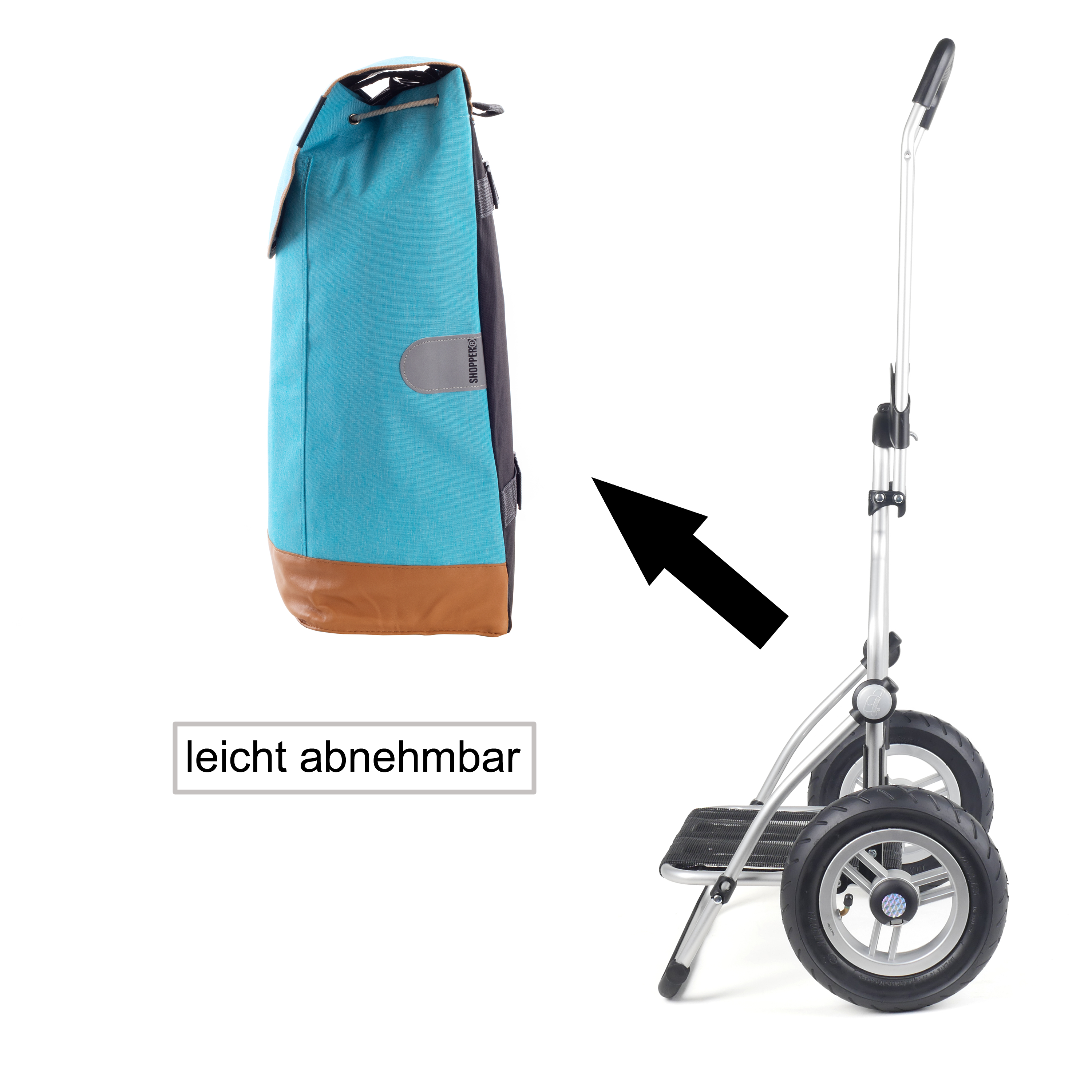 Royal Shopper (Kugellager) mit Tasche Emil blau Bild 5