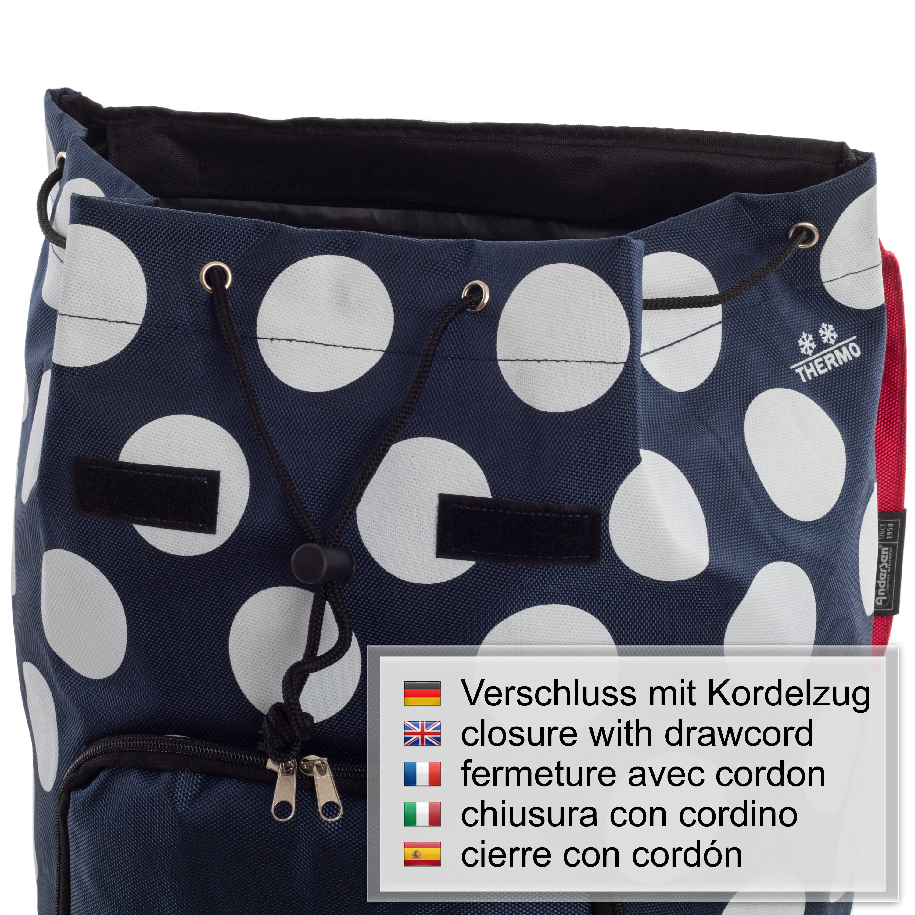 Royal Shopper (Kugellager) mit Tasche Dots blau Bild 6