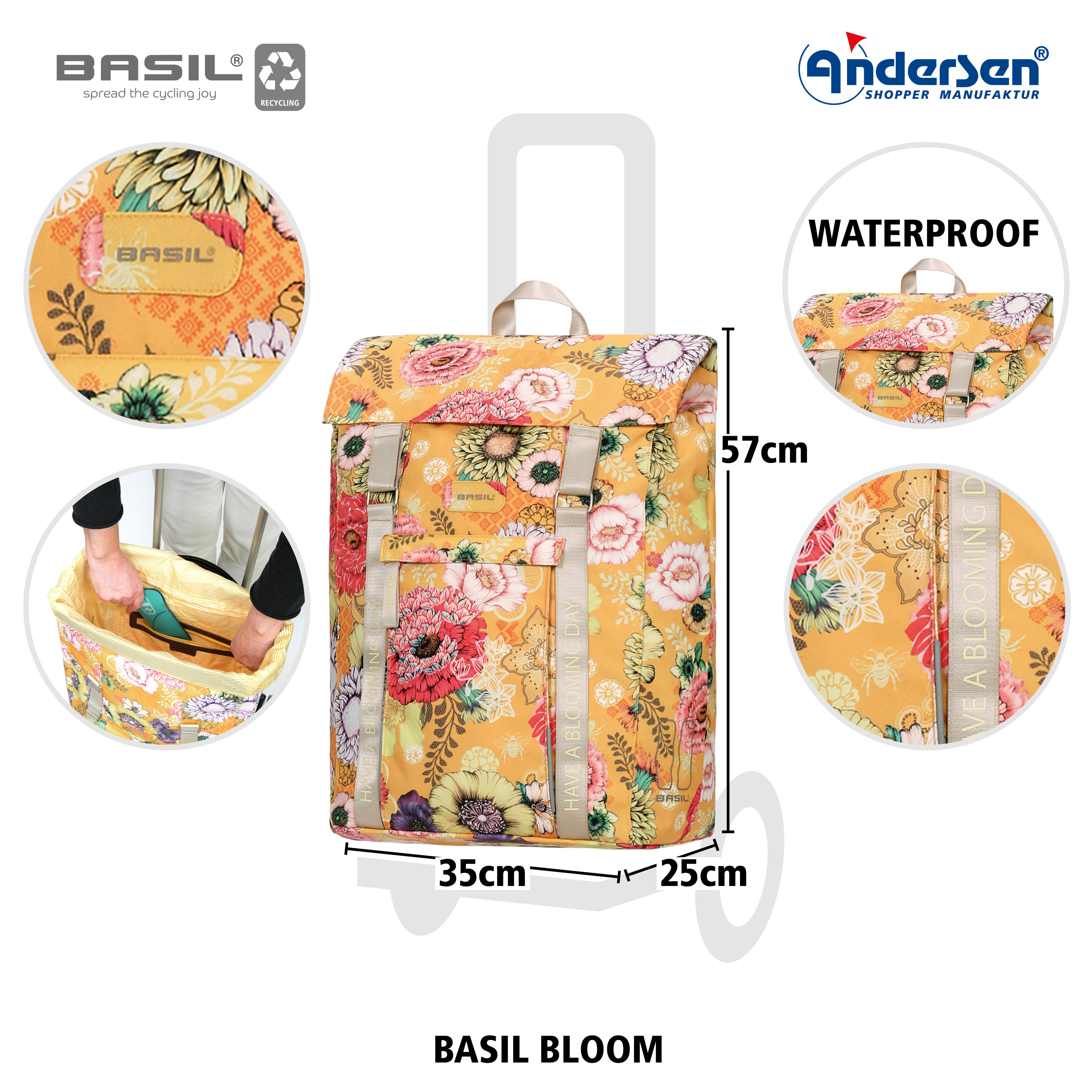 Alu Star Shopper Basil Bloom gelb Bild 3