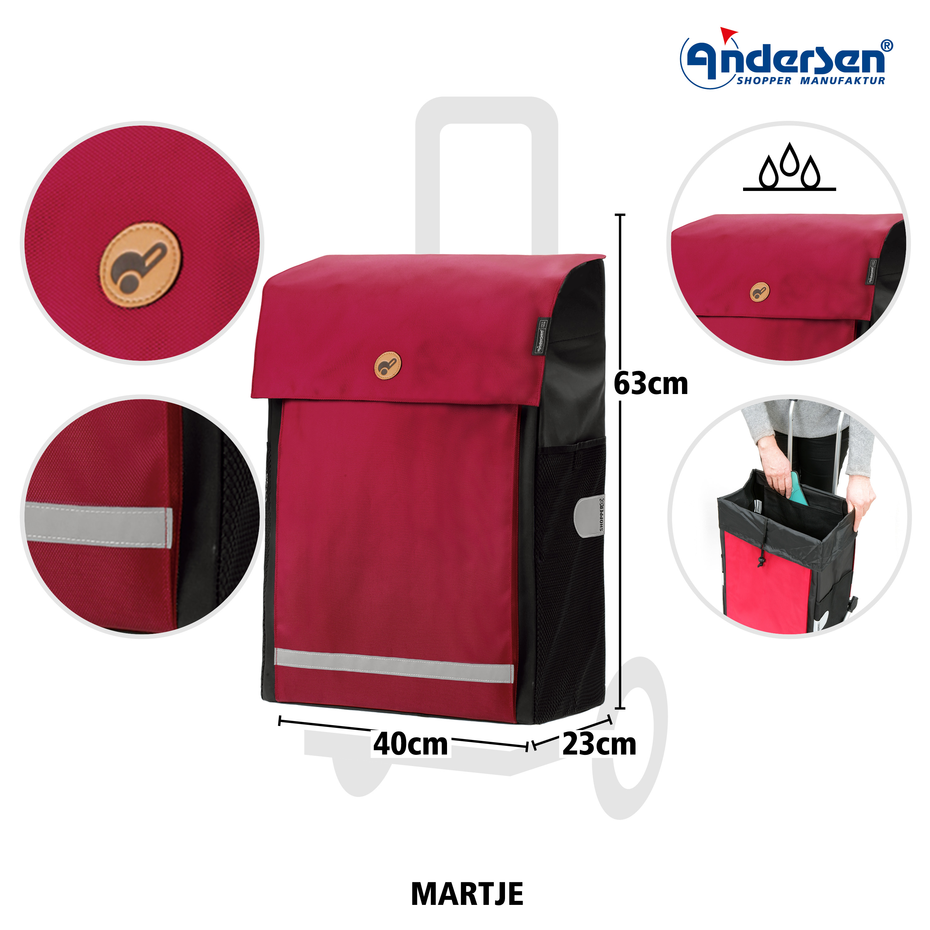 Treppensteiger Cargo Shopper XXL Martje rot Bild 3