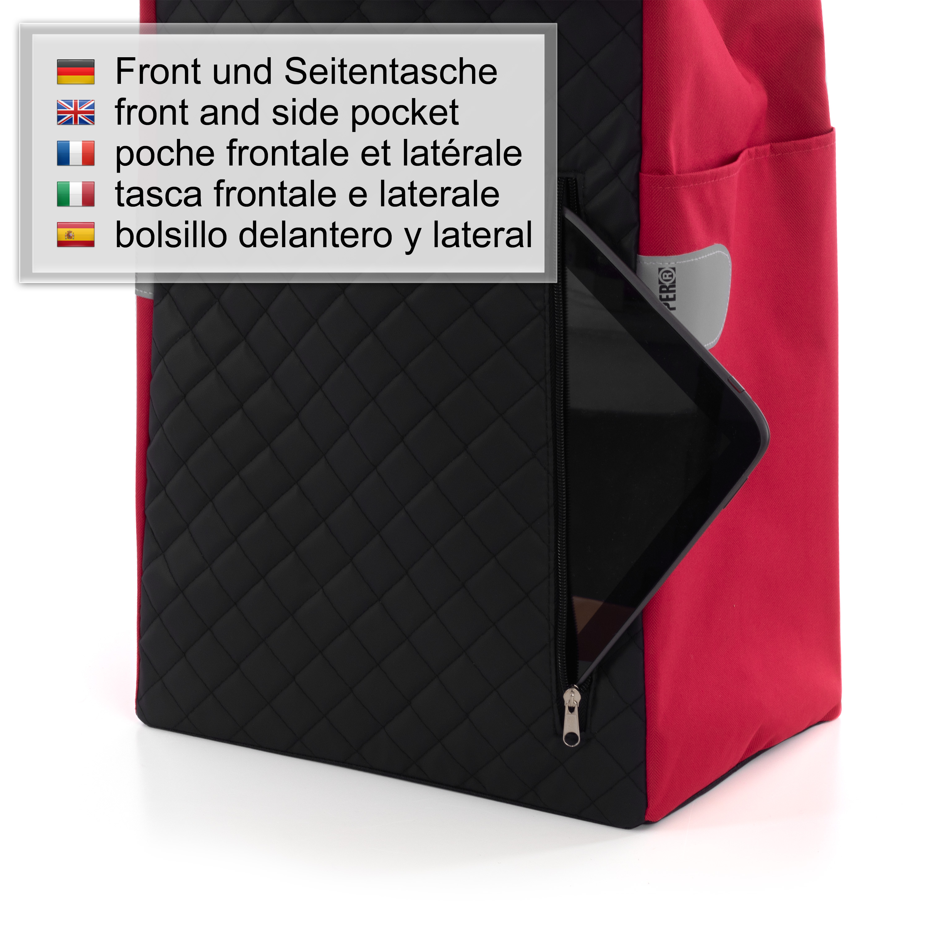 Scala Shopper Plus mit Tasche Mari rot Bild 2