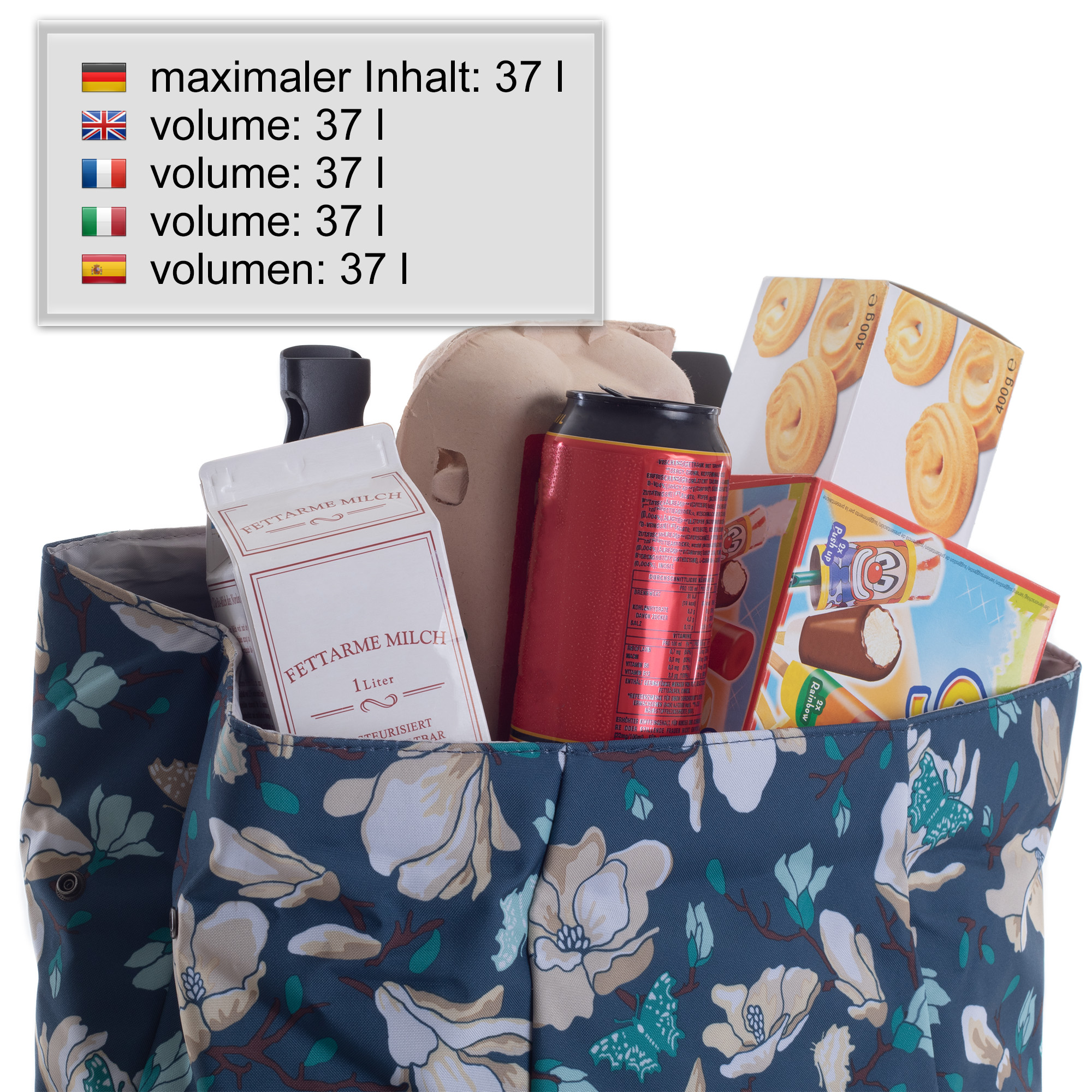 Royal Shopper (3-Speichen) mit Tasche Basil Magnolia blau Bild 2