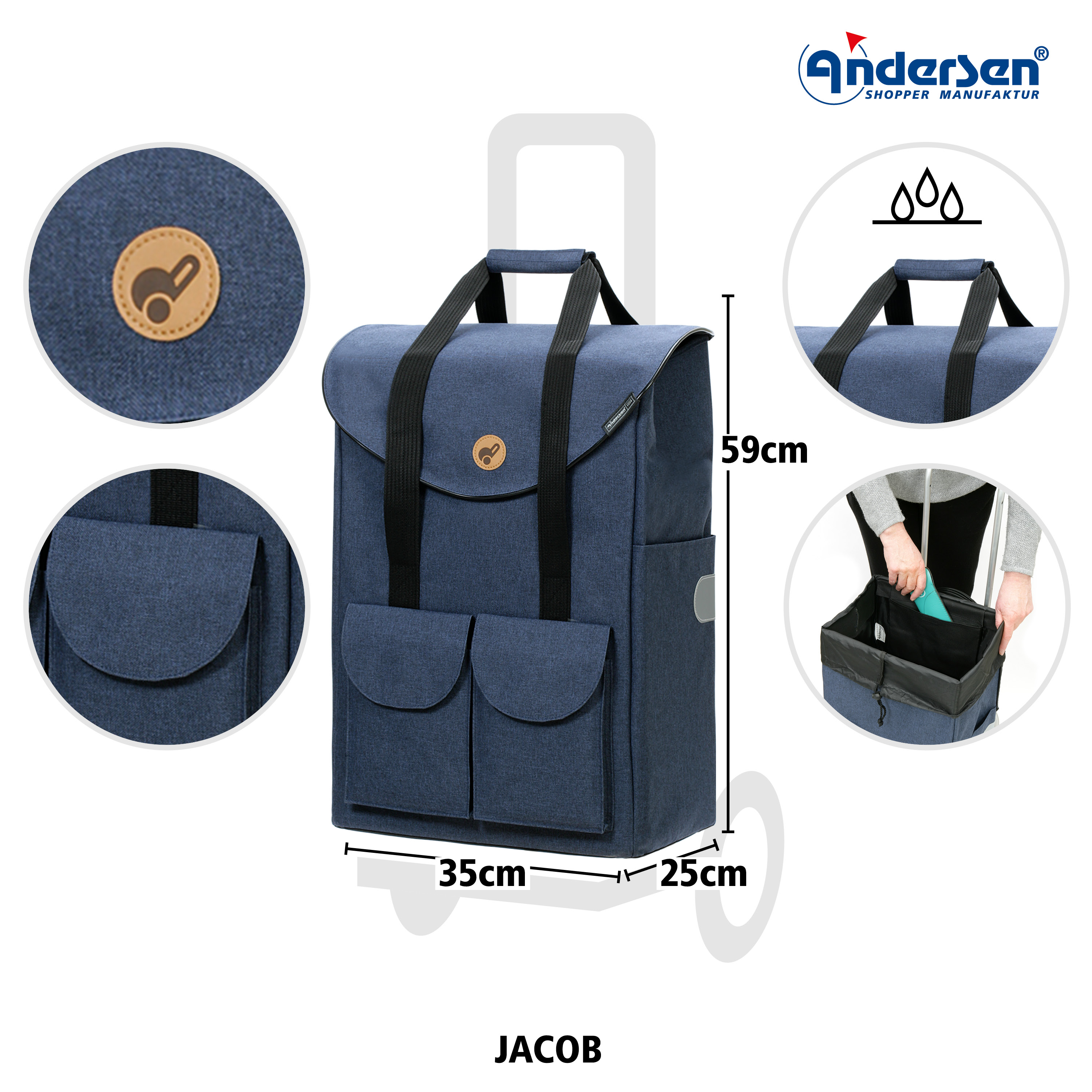 Cargo Shopper XXL Jacob blau Bild 3