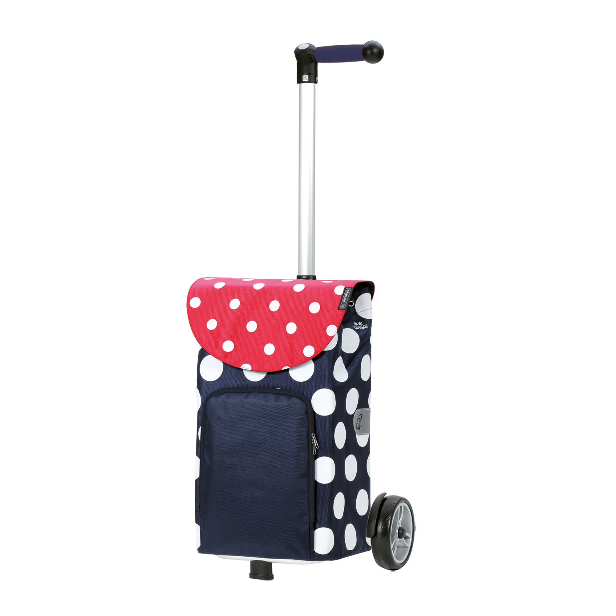 Bild von Unus Shopper mit Tasche Dots blau