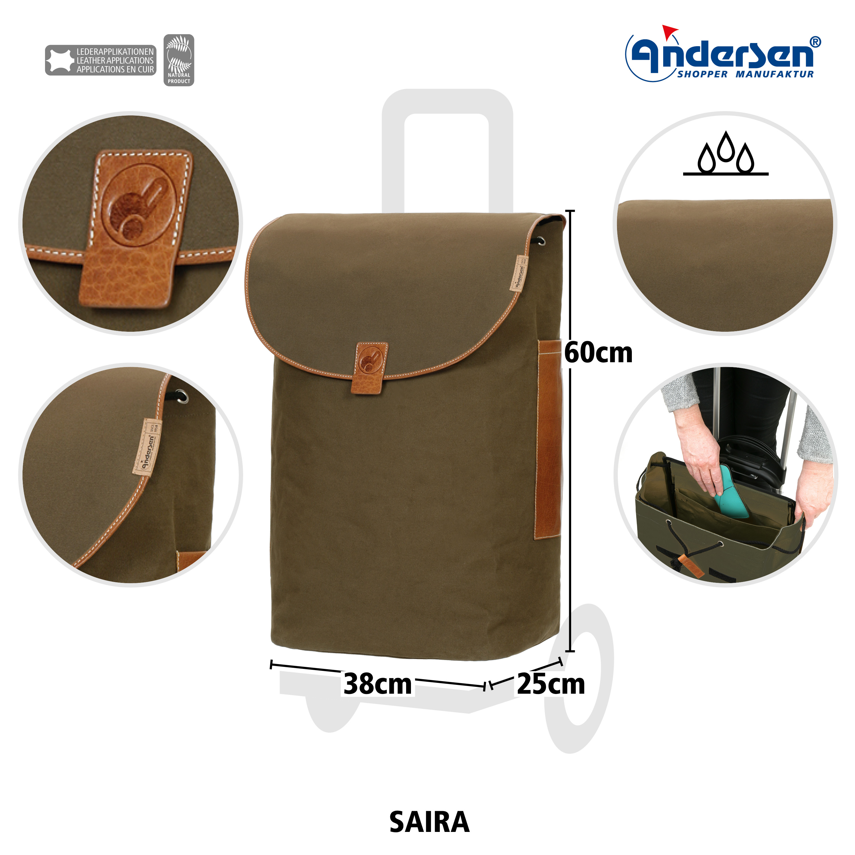 Cargo Shopper XXL Saira khaki Bild 3