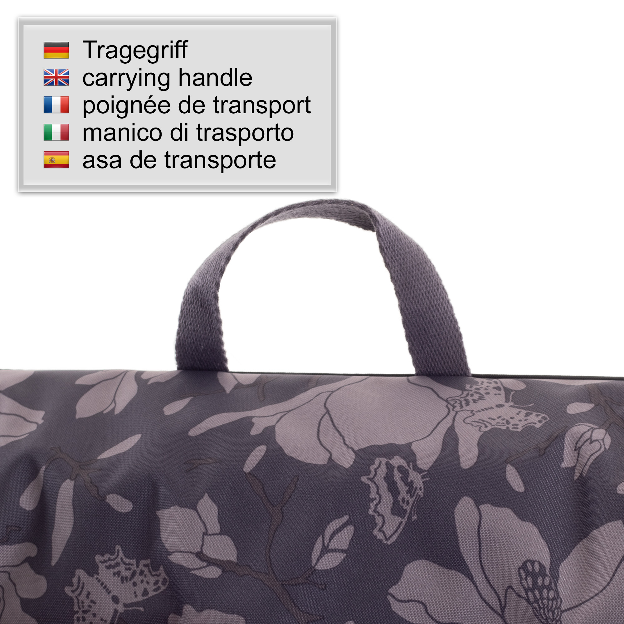 Unus Shopper Fun mit Tasche Basil Magnolia grau Bild 3